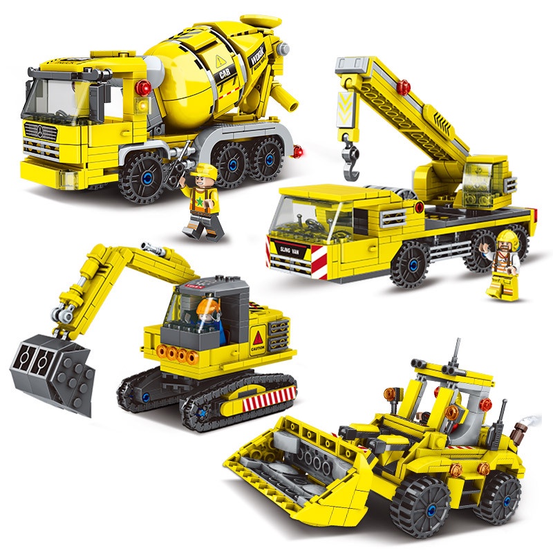 Engineering Truck Tech Building Block City Construction Toy For