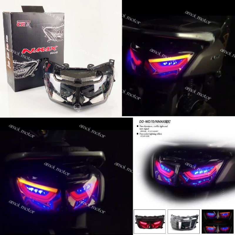 Yamaha Nmax V Tail Lamp Nmax V With Running Led Turn Signal Rgb Mode Tail Light Nmax V