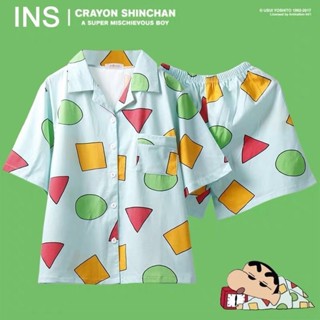 Ready Stock Free Shipping baju tidur Crayon Shin Chan Pajamas