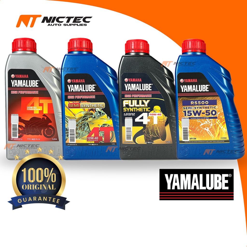 YAMALUBE MINYAK HITAM ENGINE OIL SEMI FULLY SYNTHETIC 100 ORIGINAL QR