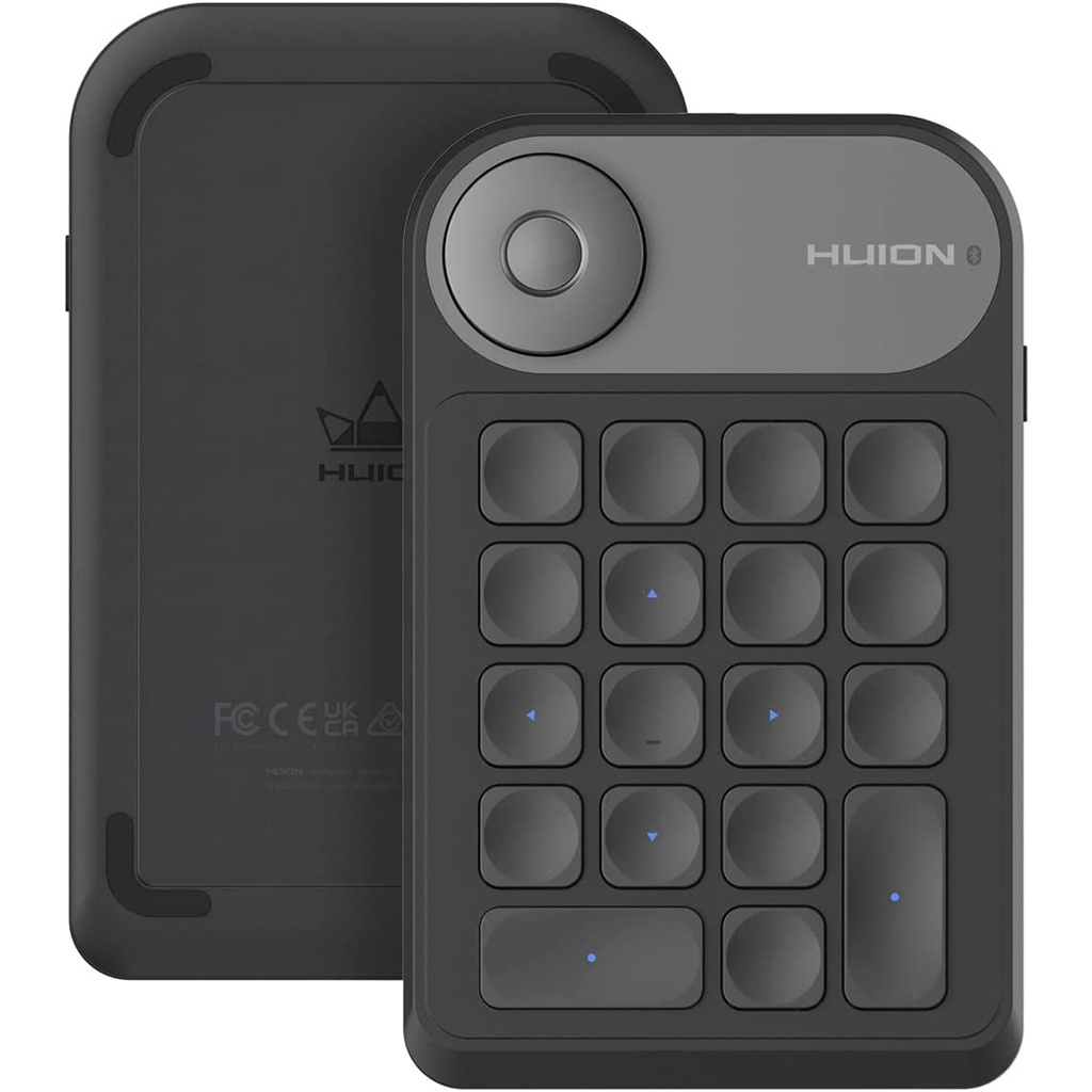 HUION Keydial Mini Bluetooth Programmable Keypad with Dial 5 Keys Anti ...
