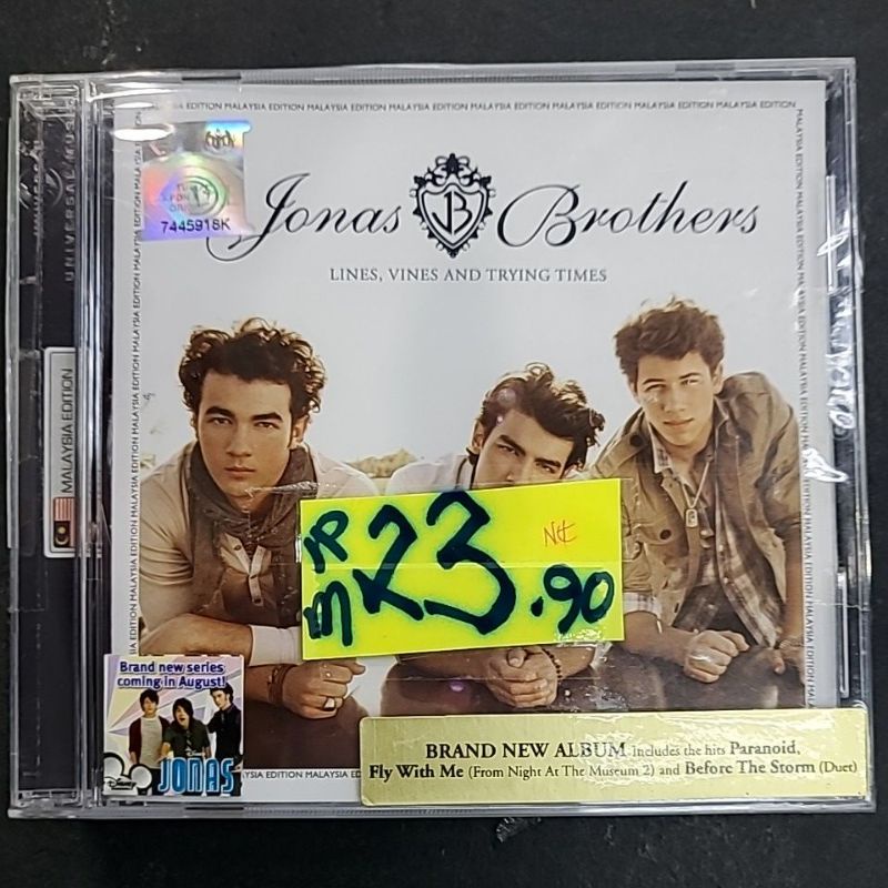 Jonas Brothers Lines, Vines And Trying Times (CD) Shopee Malaysia
