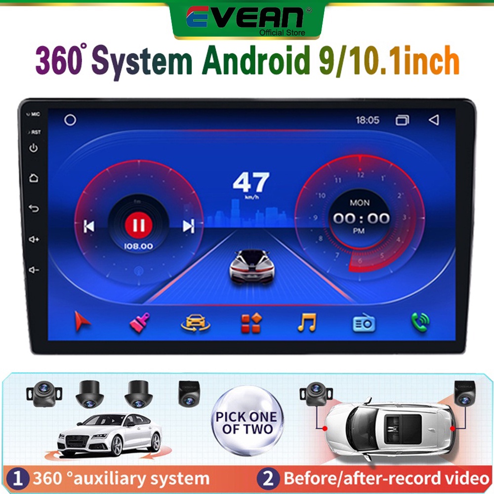 [2+32G 360 sytem]9''/10''inch 360° Panorama Car Android Player ...