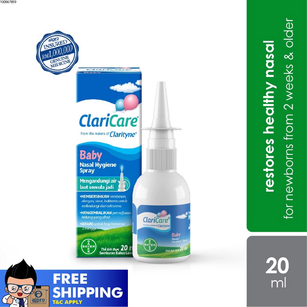 Claricare Nasal Hygiene Spray (20ml) | Shopee Malaysia