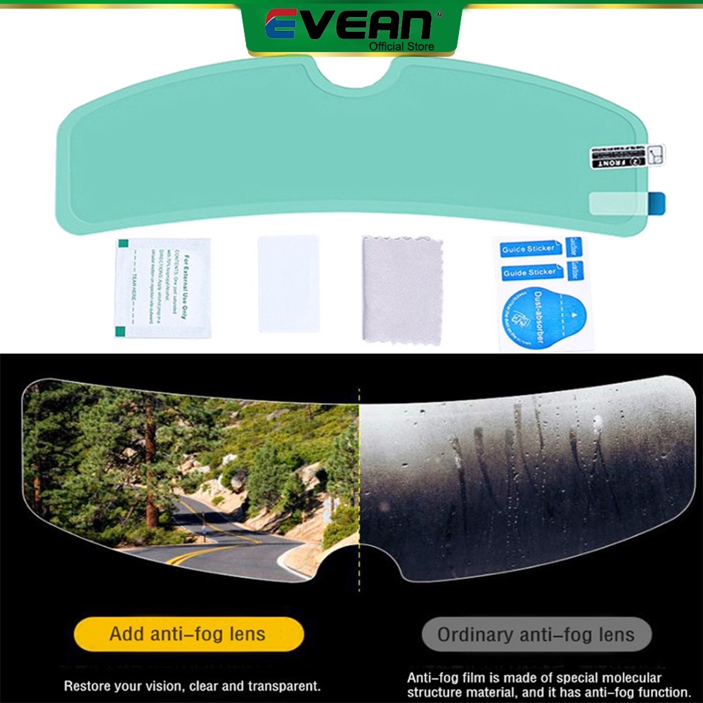 Evean Helmet Clear AntiFog Patch Film Universal Motorcycle Helmet Lens