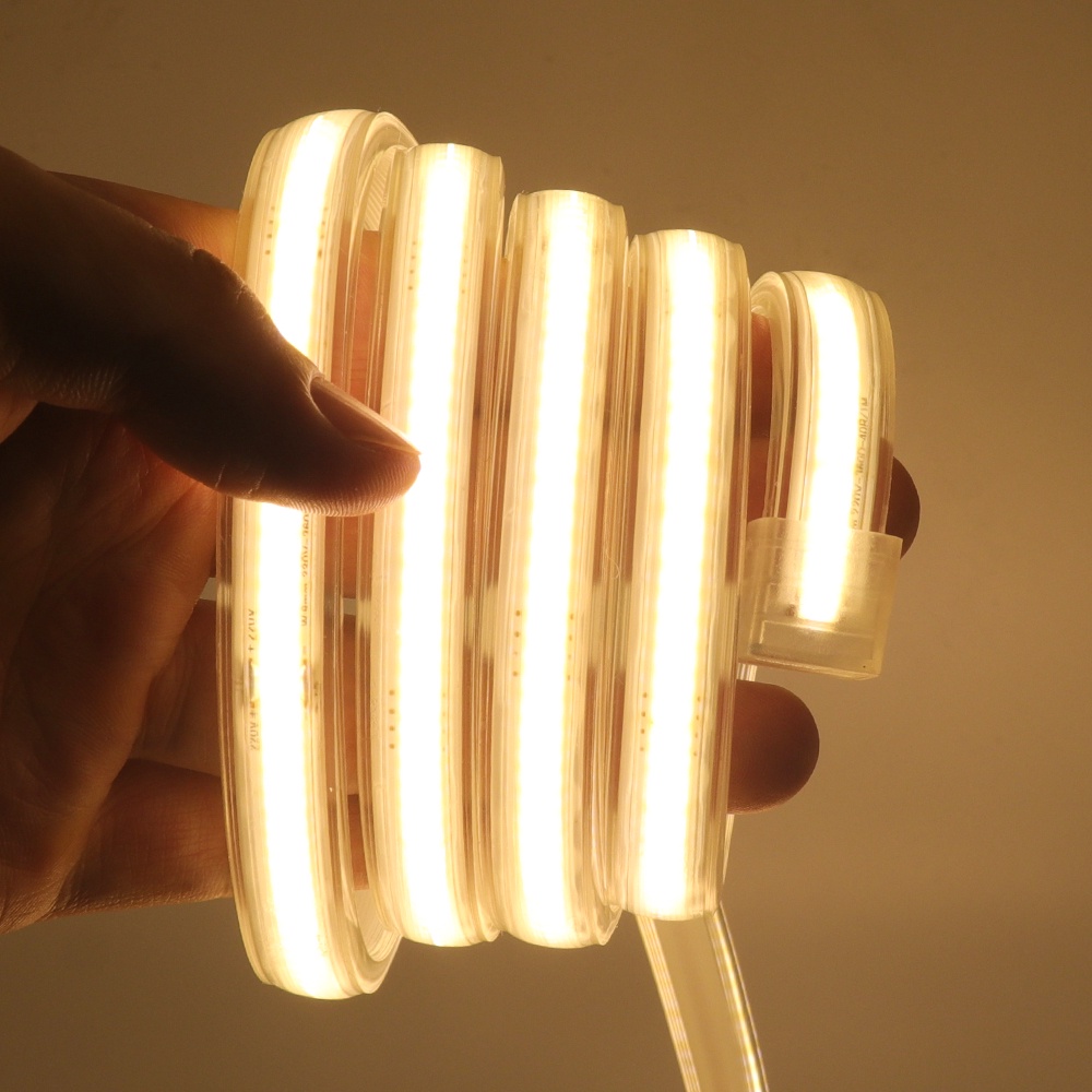 AC 220V COB Strip Waterproof 360leds/m Warm/Natural/Cool White Garden ...