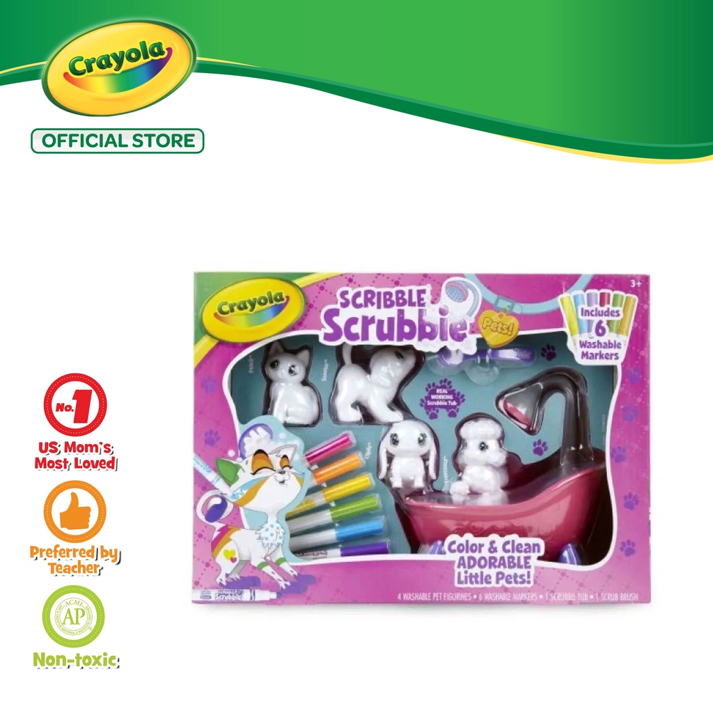 Crayola scribble scrubbie pets scrub hot sale tub playset