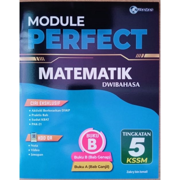 MODULE PERFECT MATEMATIK DWIBAHASA TINGKATAN 5 KSSM BUKU B | Shopee ...