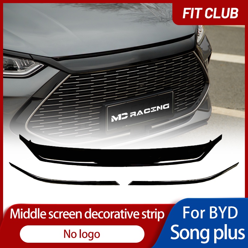 Black samurai grille trim strip For BYD Song plus Dmi /EV SUV Front
