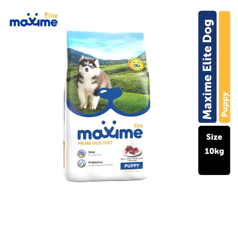 Maxime Elite Dry Dog Food Puppy Beef + Lamb, Chicken Liver, Milk 10kg
