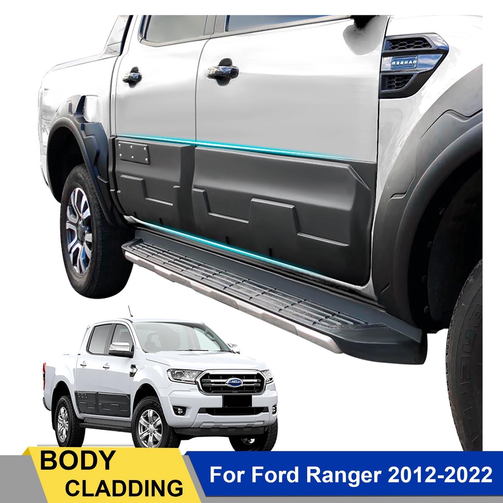 Side Door Trim Body Cladding Molding Guards for Ford Ranger T6 T7 T8 PX