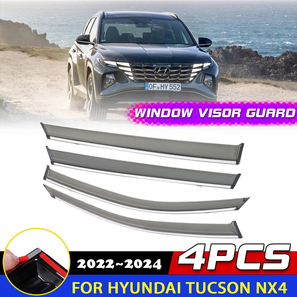 Car Windows Visor For Hyundai Tucson Nx4 Lwb 2022 2023 2024 Awnings Sun 