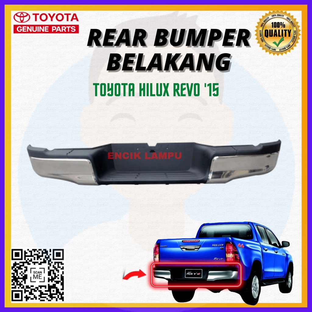 TOYOTA HILUX REVO 2015 2020 GUN125 REAR BUMPER BELAKANG NEW HIGH ...