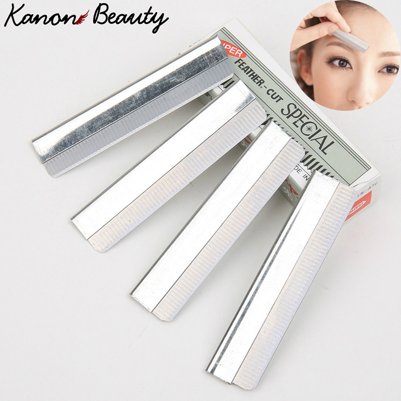 10pcs/box Eyebrow Trimmer Blade Professional Makeup Tool | Shopee Malaysia