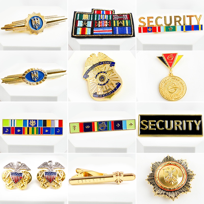 [Ready Stock] Security Uniform Badge Dress Work Clothes Epaulet ...