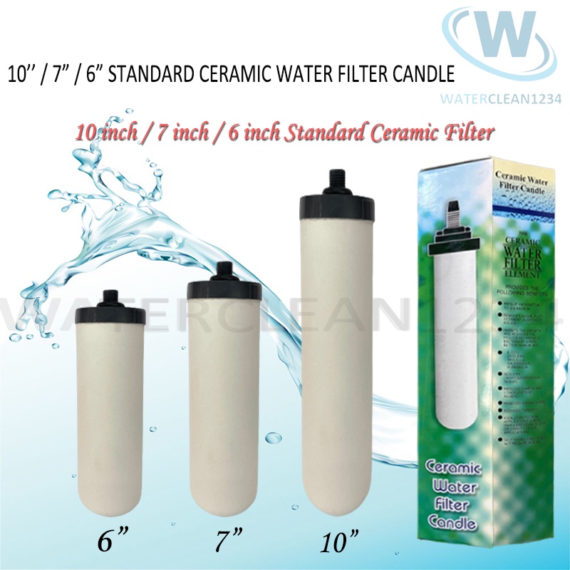10'' / 7'' / 6'' /5"" Standard Ceramic Water Filter Cartridge, Water
