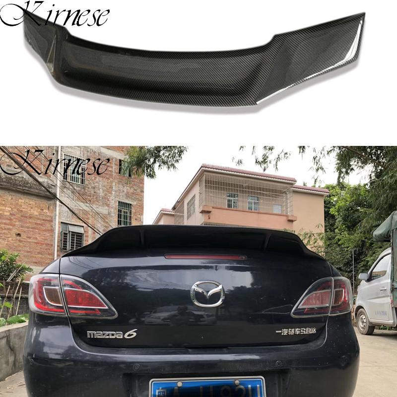 for Mazda 6 spoiler 2009 2010 2011 2012 2013 2014 2015 year glossy carbon fiber/FRP rear wing R