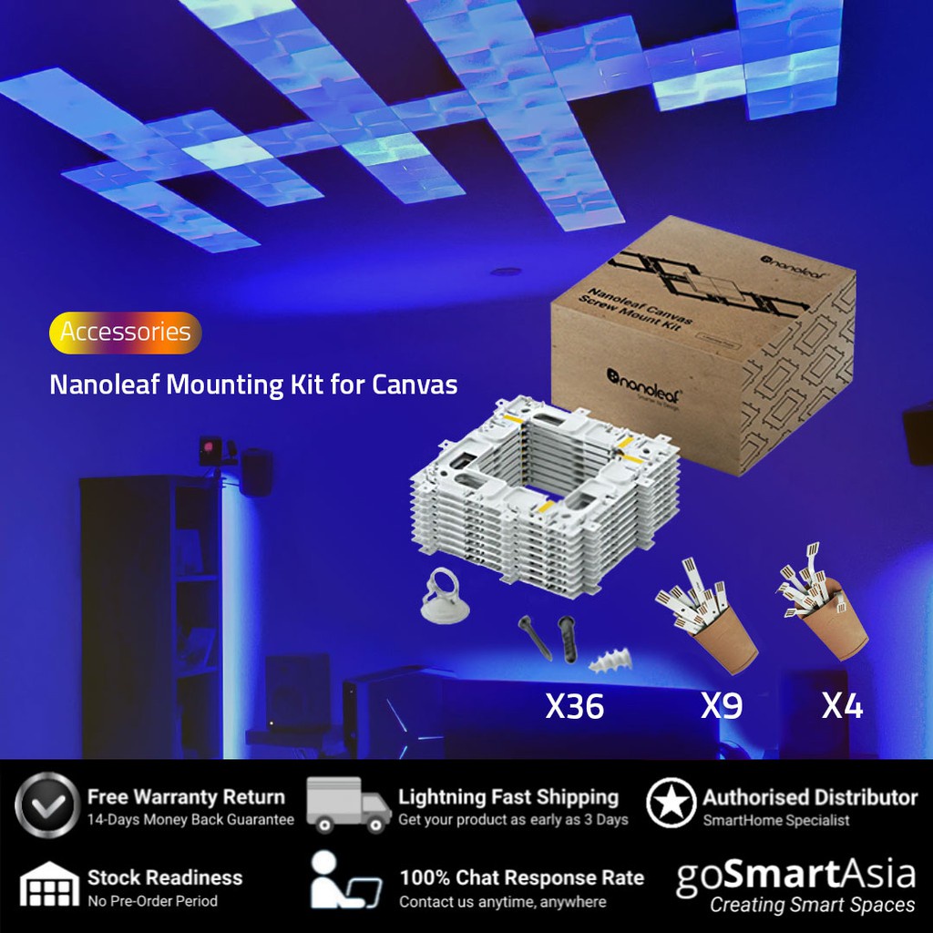 Accessories Nanoleaf Canvas Mounting Kit (9 set) Shopee Malaysia