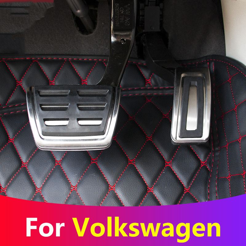 Car Accelerator Gas Brake Pedal Clutch Pedals Cover For VW Golf 7 GTi