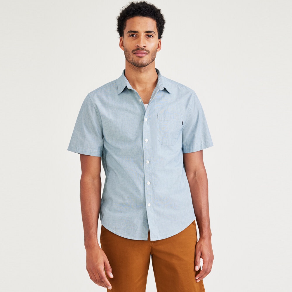 Dockers® Men's Short-Sleeve Casual Regular Fit Shirt 55769-0238 ...