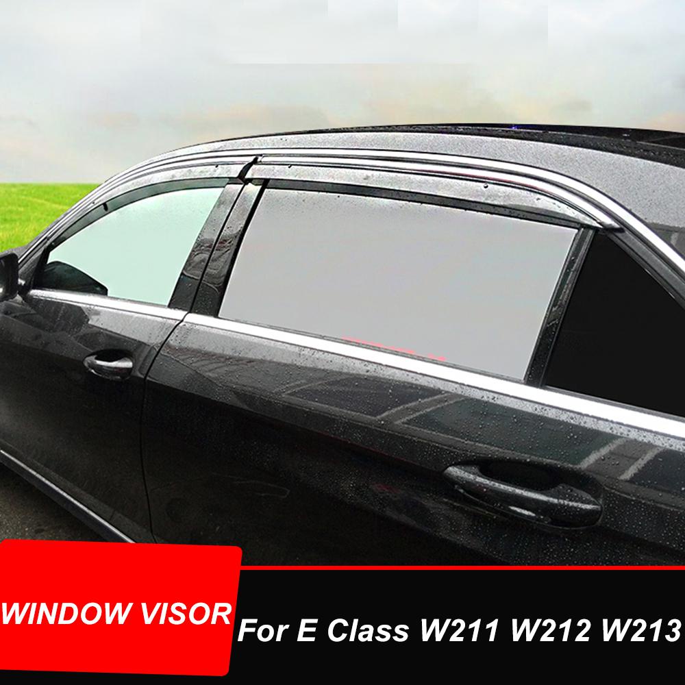 For Mercedes Benz E Class 4 Door W211 W212 W213 Window Visor Rain Guard 