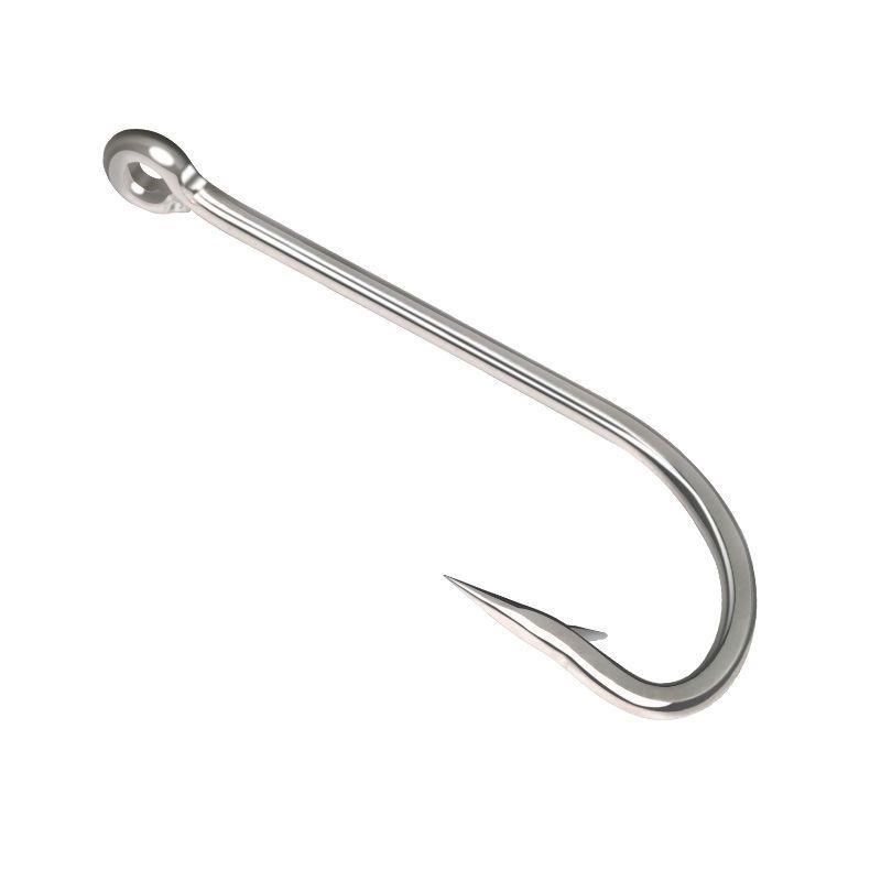 Long handle fishhook seahorse hook long handle hook with hole straight ...