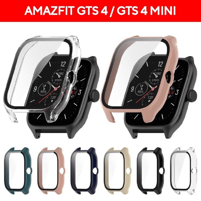 Amazfit GTS 4 / GTS 4 Mini Hard PC Case With Tempered Glass Full ...