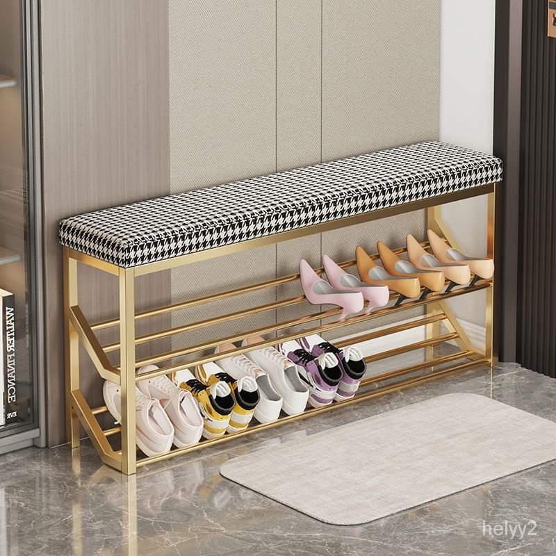 20cm shoe rack with seat Rak Kasut Multi functional Storage Bench Shoes Rack narrow door cabinet Changing Stool 921