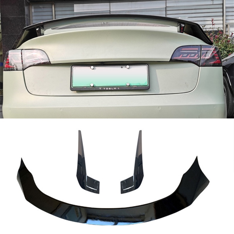 For GT Spoiler Accessories Tesla Model Y Car Trunk Wing Tail Rear Lip ...