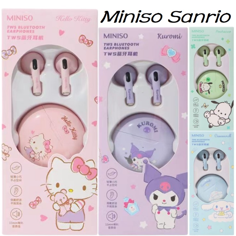 Miniso Sanrio Wireless Bluetooth Noise Cancelling Gaming Earbuds