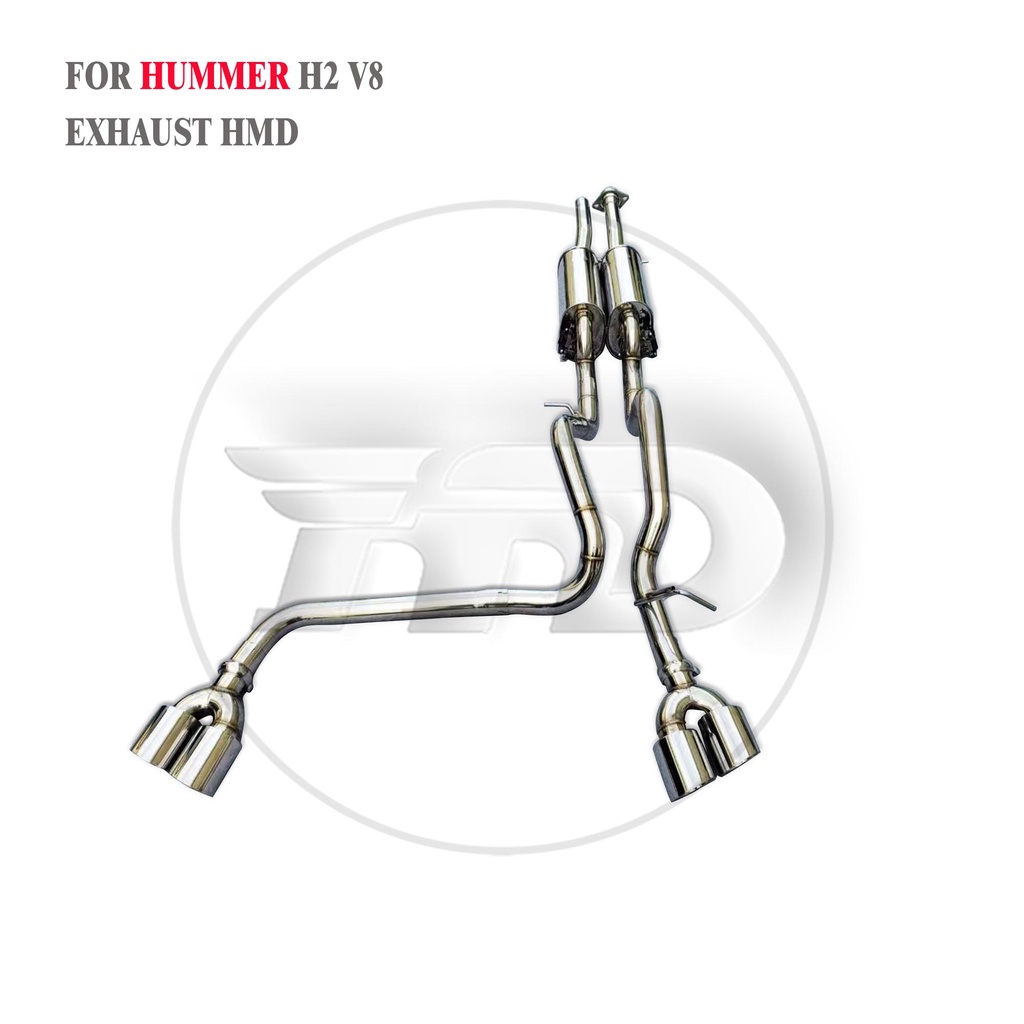 HMD Stainless Steel Exhaust System Performance Catback for Hummer H2 V8