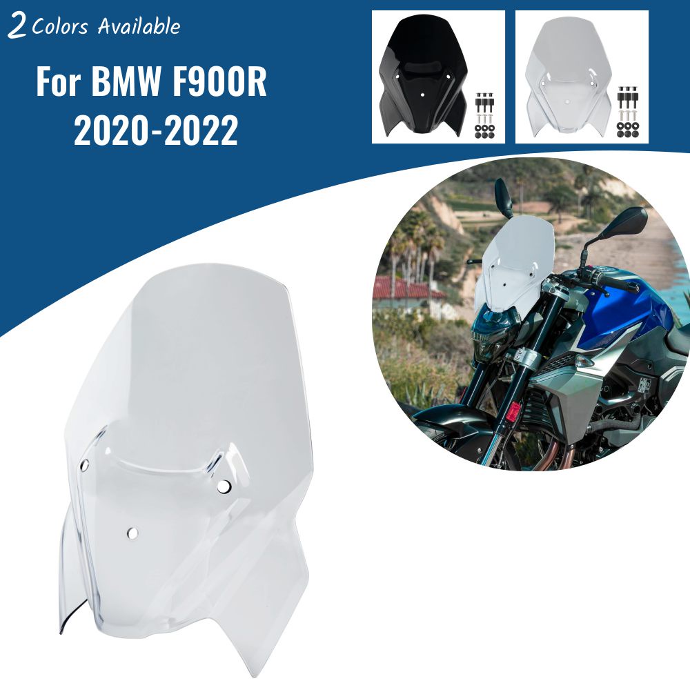 Motorcycle Windshield For Bmw F900r Windscreen Airflow Wind Deflectors Viser Visor F 900 R 2020 7845