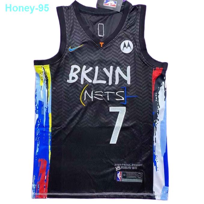 original new men’s Brooklyn Nets 7 Kevin Durant embroidery basketball