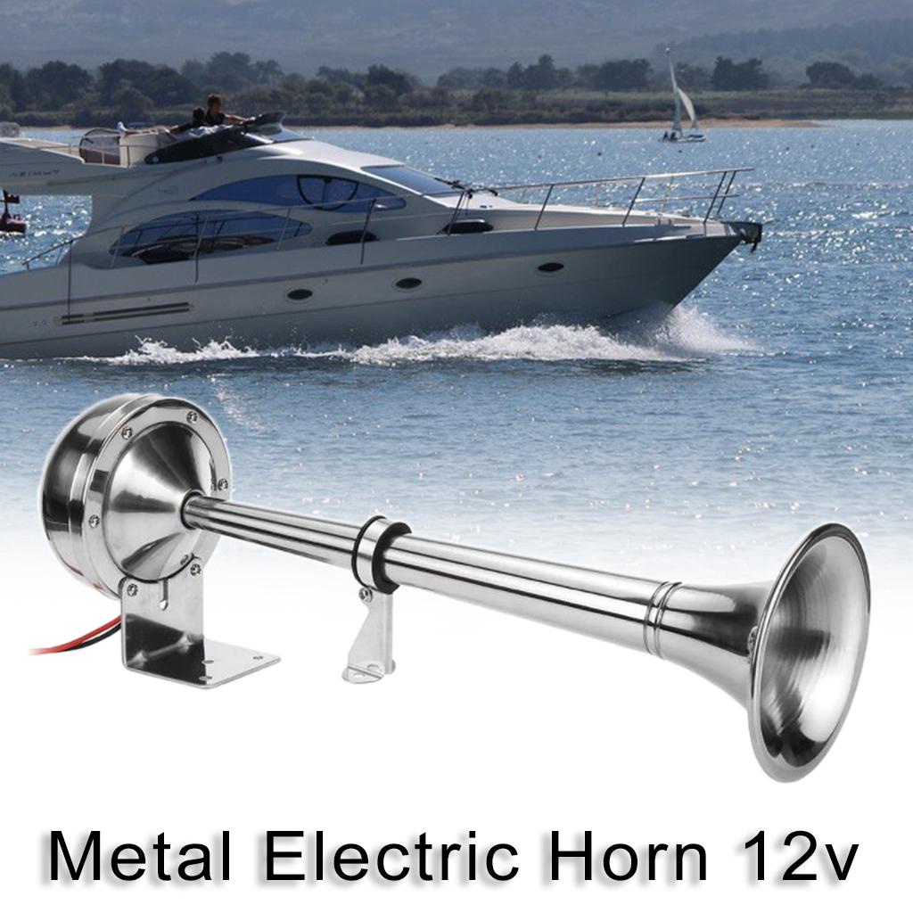 105db Single Air Trumpet Electric Air Horn 12V 24V Air Horns Compressor for Car Lorry Train Boat