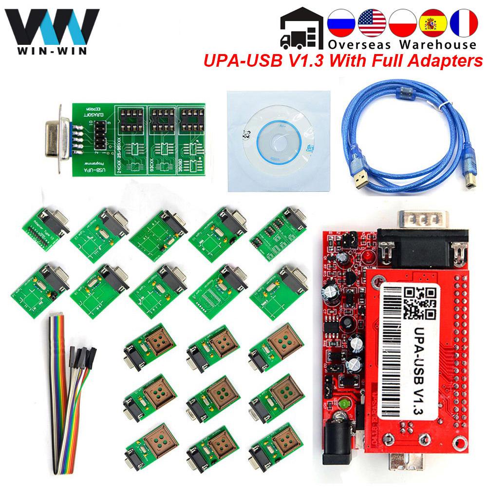 UPA-USB V1.3 With Full Adapters V2014 ECU Programmer Tool UPA-USB Full ...