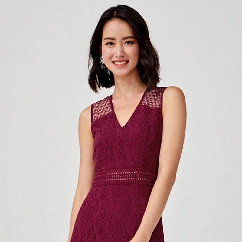 chinese dress ladies FOR LOVE AND LIGHT LACE MINI DRESS – AKIRA main image 0