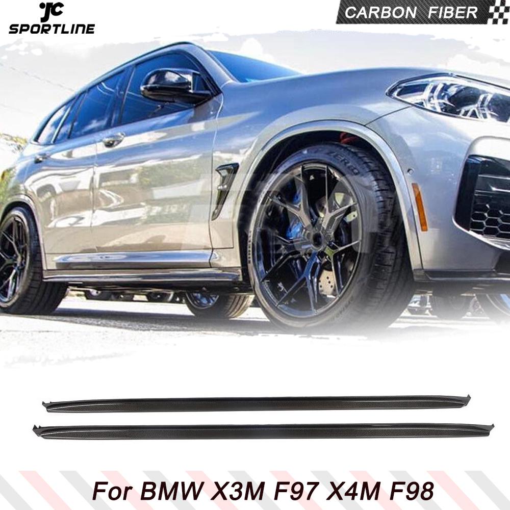 JC Car Side Skirts Body Kit For X3M F97 X4M F98 M Sport 2019 - 2021 ...