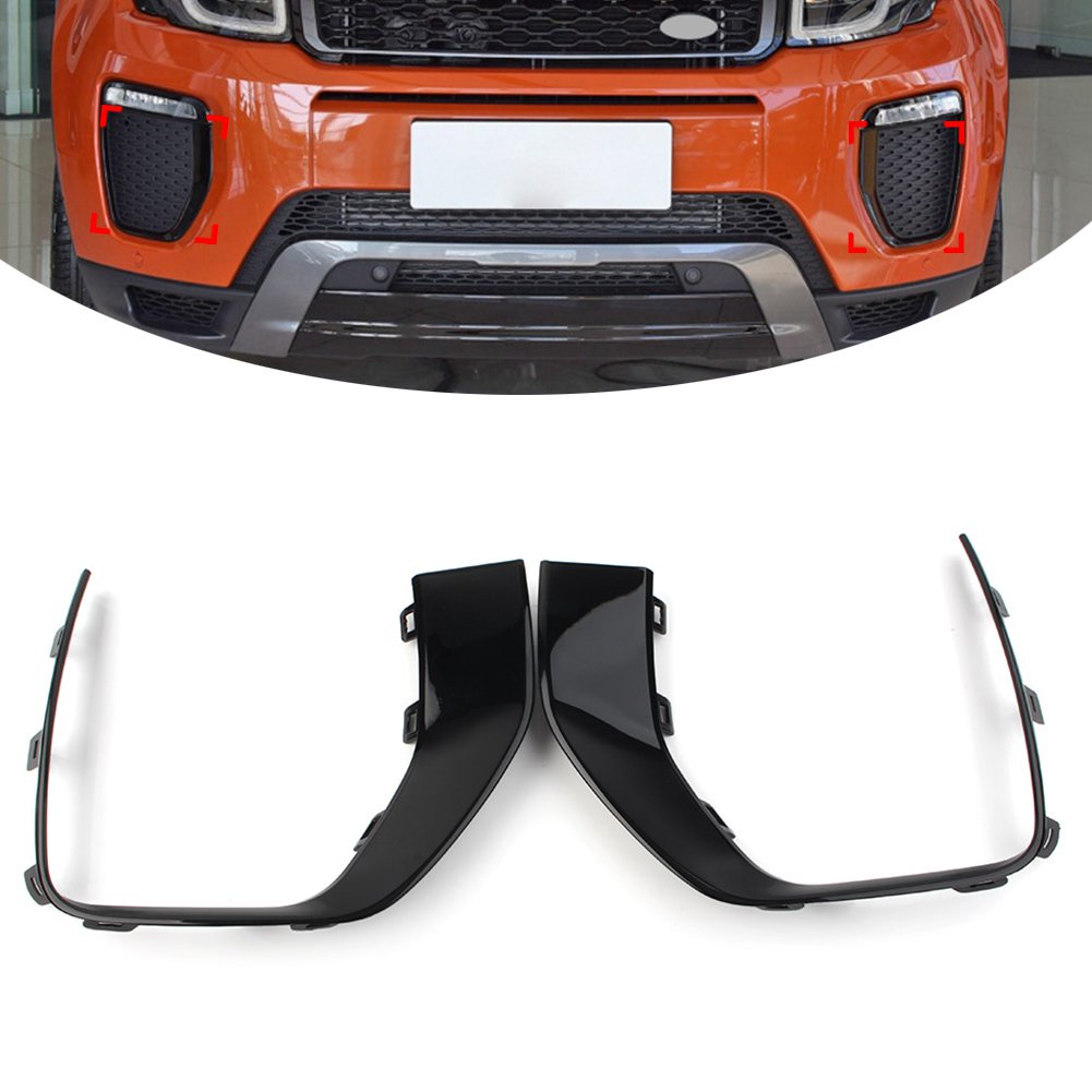 1 Pair Car Front Bumper Fog Light Lamp Surround Trim For Land Rover ...
