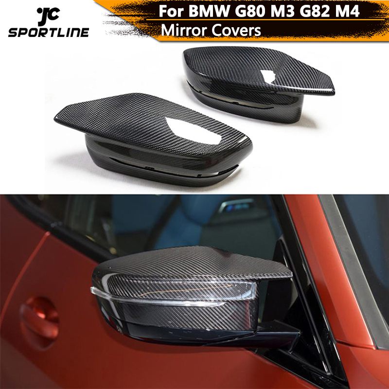 JC Car Rear View Mirror Covers For BMW 3 4 Series G80 M3 G83 M4 2021