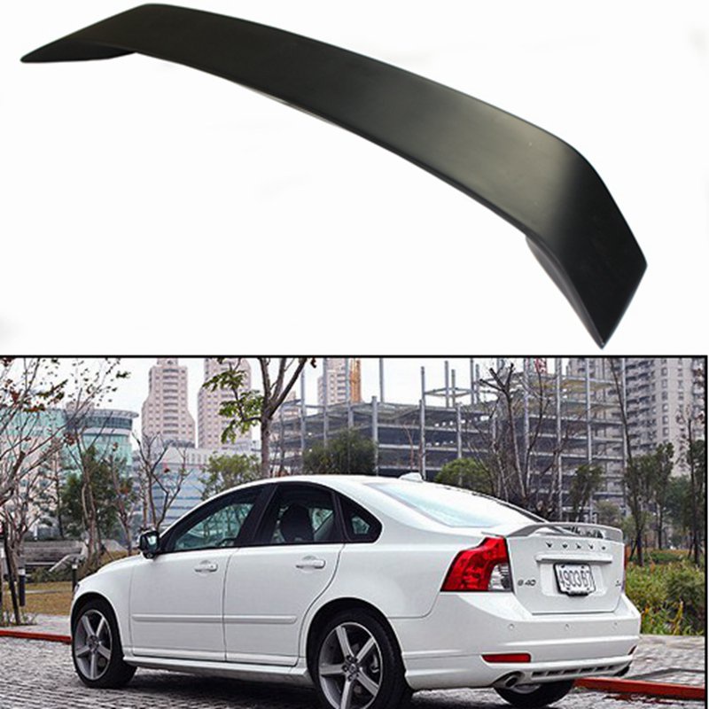 For Volvo S40 Spoiler FRP Material Car Rear Wing unpainted and Primer Color Rear Spoiler For Volvo S40 Spoiler 2006 2013 Shopee Malaysia