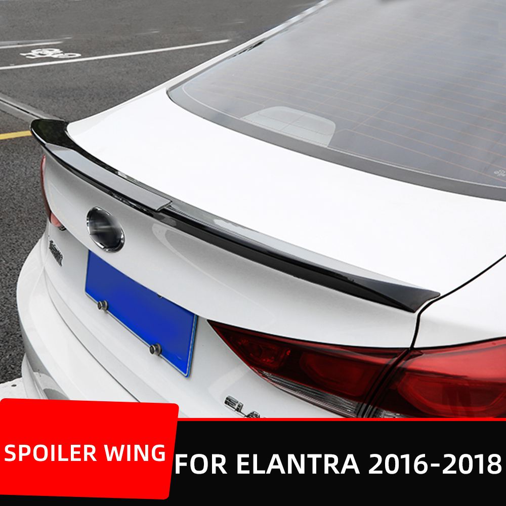 Glossy Black Carbon Rear Spoiler Wing For Mercedes Benz E-Class W213 (E200, E260, E300) 2016-2022 - ABS Plastic Ducktail Trunk Lid Lip