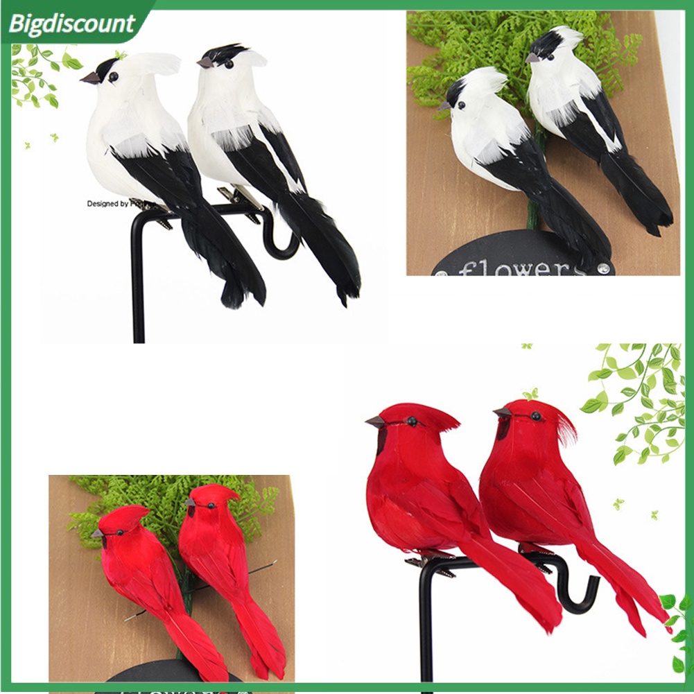 Lifelike Artificial Foam Animal Bird Clip Clamp Home Garden Tree Park ...
