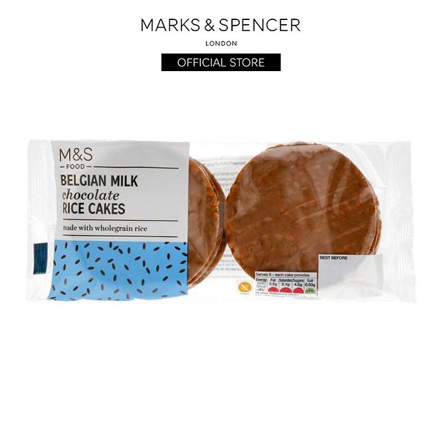 M&S Belgian Milk Chocolate Rice Cakes 102g Shopee Malaysia