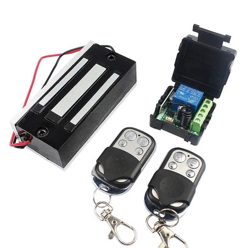 Wireless remote control magnetic lock 60KG remote control electric lock ...