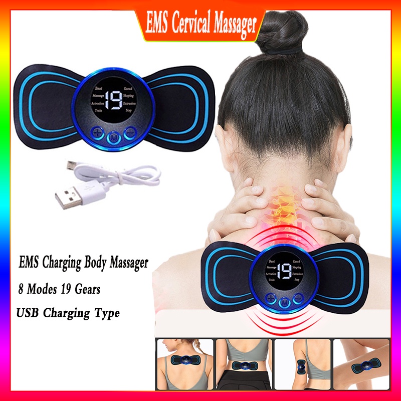 Massage Paste Smart EMS Mini Cervical Vertebra Convenient Massager /EMS ...