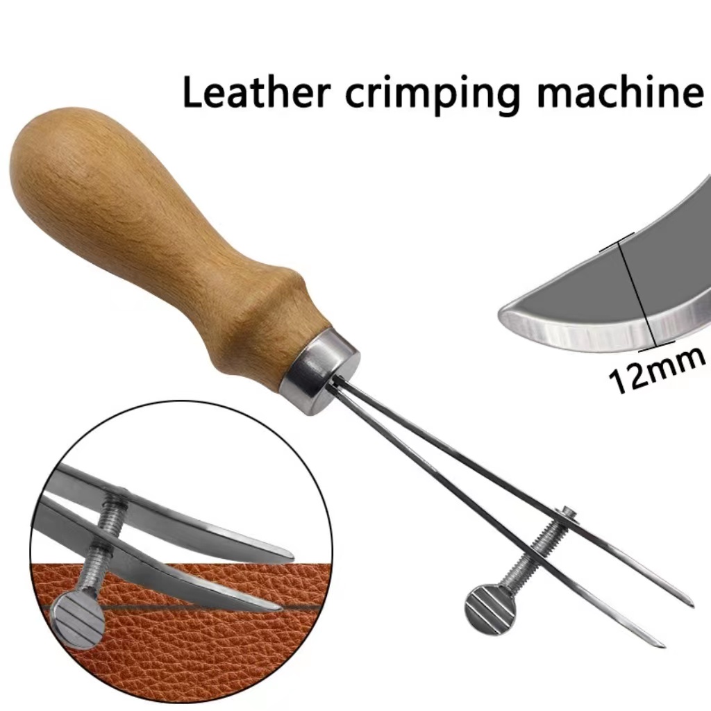 DIY craft leather vegetable tanned leather edger spacing wheel leather