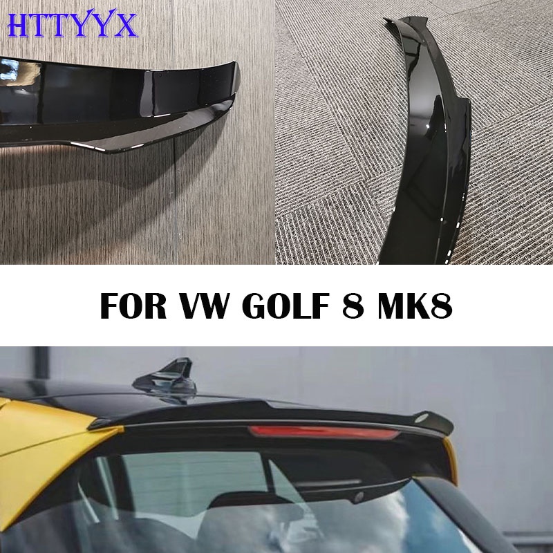 HTTYYX For Volkswagen Golf 8 MK8 Standard R Line 2020 2021 2022 Gloss Black Maxton Style Rear