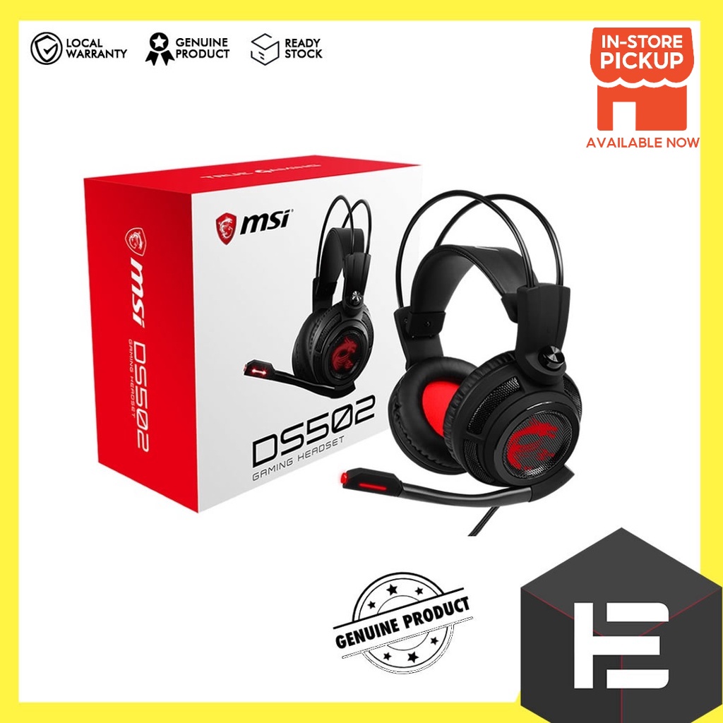 MSI Ds502 7.1 Surround Sound Gaming Headset | Shopee Malaysia