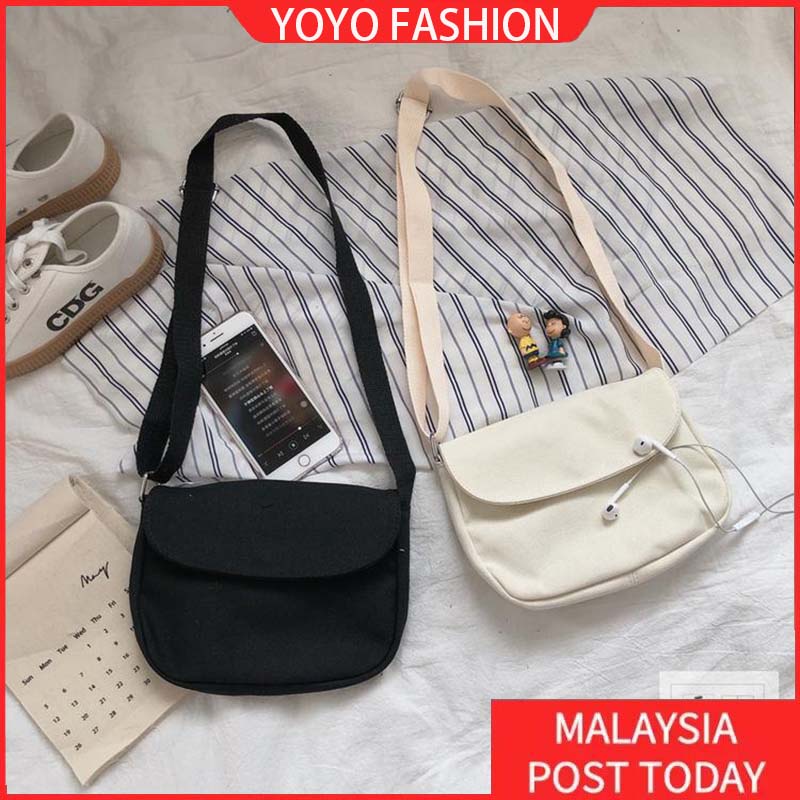 Korean Shoulder Bag Women Canvas Bag Men Shoulder Bag Women Crossbody ...