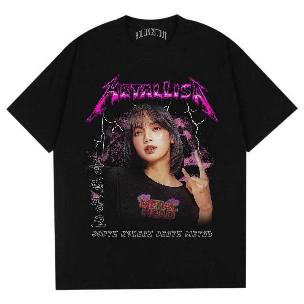 Tshirt - Metallisa | Kaos Band | BAJU MUSIK Rollingstout | Shopee Malaysia
